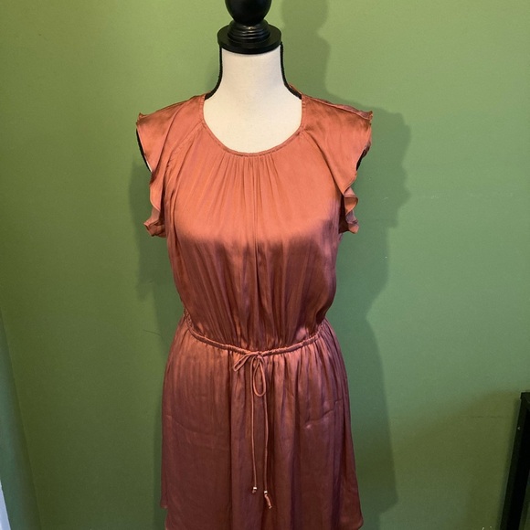 H&M Rust Ruffle Mini Dress - Picture 10 of 11
